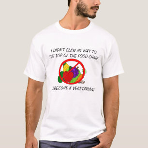 Spitze Nahrungsmittelketten-des Antivegetarismus-T T-Shirt
