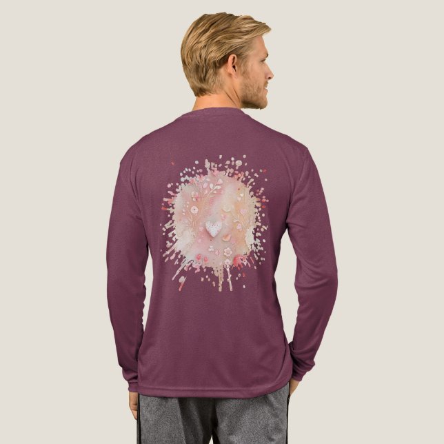 Spitze und Licht Tri-Blend Shirt (Voller Rücken)