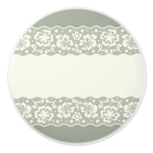 Spitzemuster, Blume Vintage 5 Keramikknauf