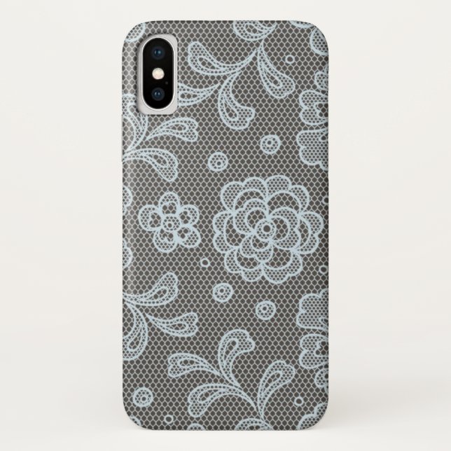 Spitzemuster, Blume Vintage 6 Case-Mate iPhone Hülle (Rückseite)