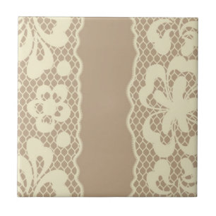 Spitzemuster, Blume Vintage 7 Fliese