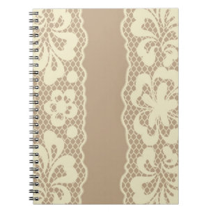 Spitzemuster, Blume Vintage 7 Notizblock