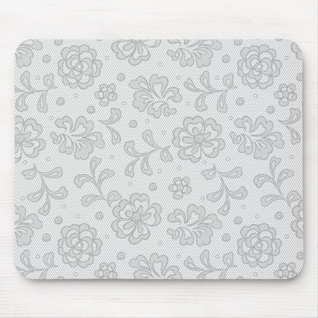 Spitzemuster, Blume Vintages 1 Mousepad (Vorne)