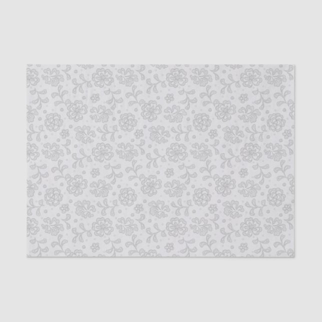 Spitzemuster, Blume Vintages 1 Seidenpapier (Vorderseite)