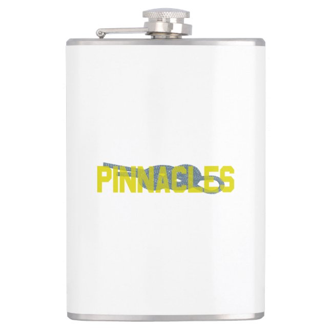 Spitzen Abbildung 8 Klettern Flachmann (Vorderseite)