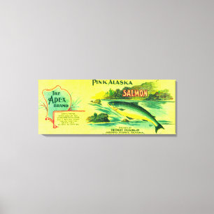 Spitzen-Lachse können LabelGerard Punkt, AK Leinwanddruck