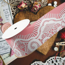 Spitzen rosa und weiße alte Mode Vintag