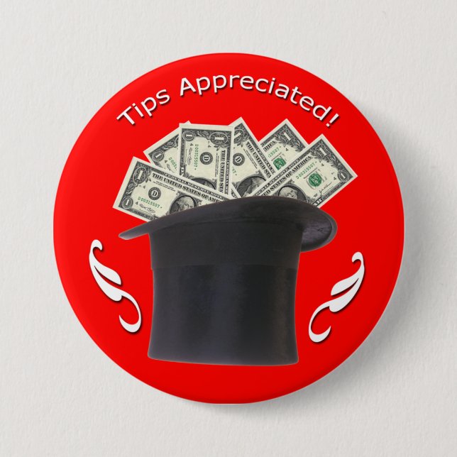 Spitzen schätzten Knopf Button (Vorderseite)