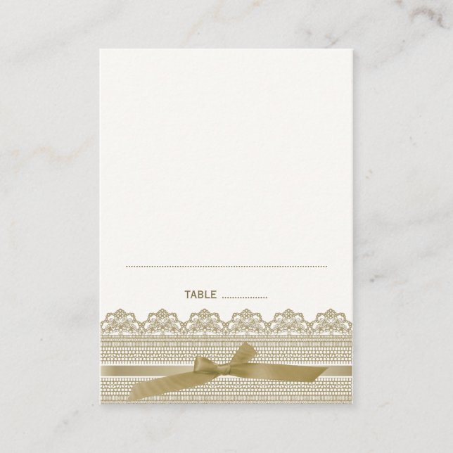 Spitzen- und Multifunktionsleisten-Platzkarten Platzkarte (Vorderseite)