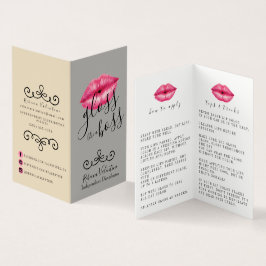 Spitzen und Tricks Lipsense Verteiler-Visitenkarte Visitenkarten