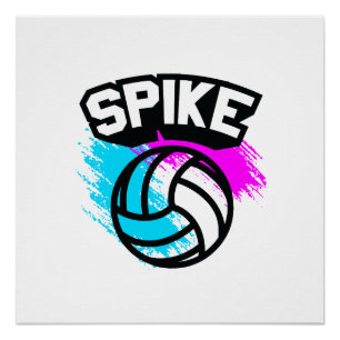 Spitzen-Volleyball Poster