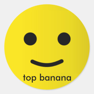 Spitzenbanane Runder Aufkleber