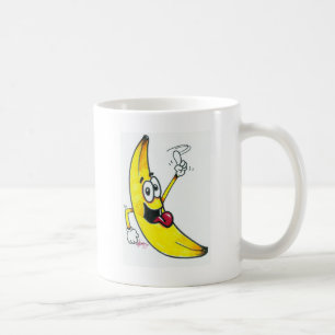 Spitzenbanane, tanzender Bananen-Cartoon Tasse
