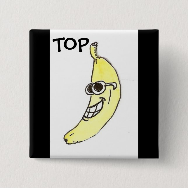 Spitzenbananenknopf Button (Vorderseite)