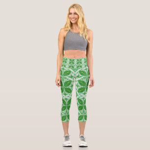 Spitzenblatt-Träumerei Capri Leggings
