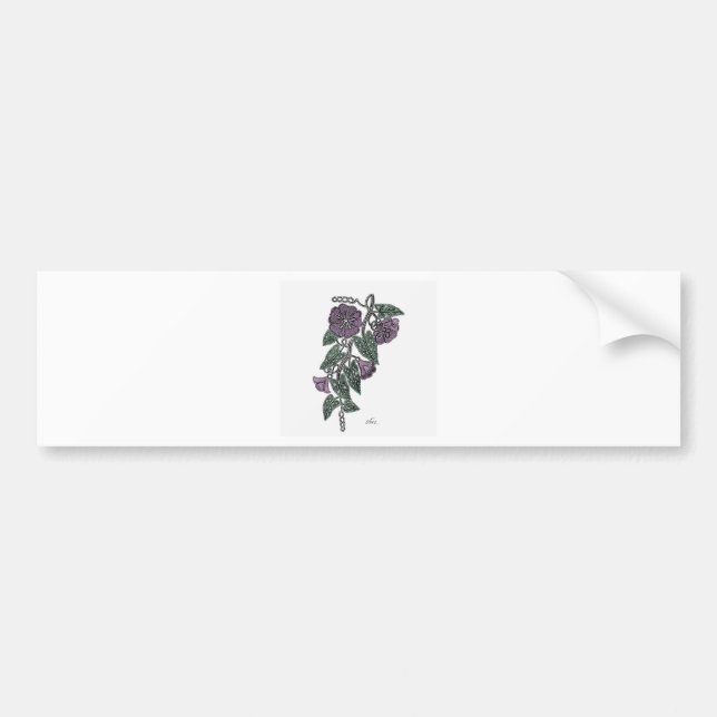 SpitzenBlume Autoaufkleber (Vorne)