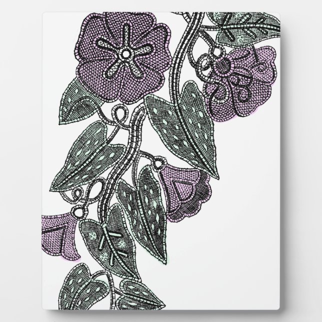 SpitzenBlume Fotoplatte (Vorderseite)