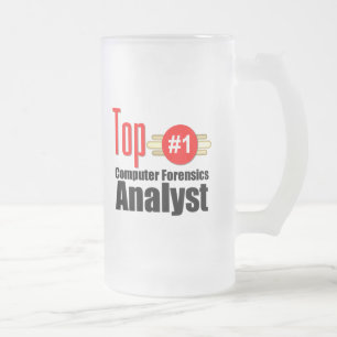 Spitzencomputer-Kriminalistik-Analytiker Mattglas Bierglas