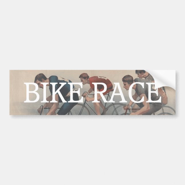 SPITZENfahrrad-Rennen Autoaufkleber (Vorne)