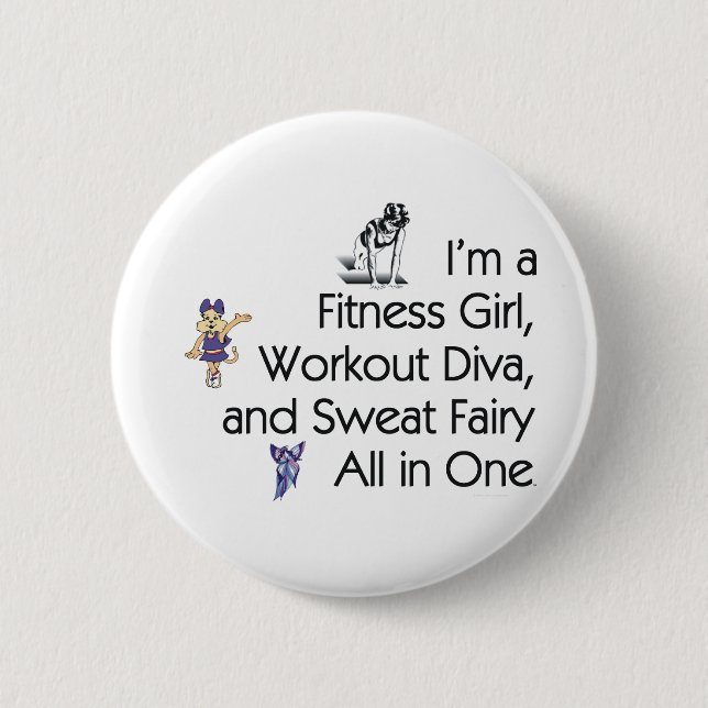SPITZENFitness-dreifaches Spiel Button (Vorderseite)
