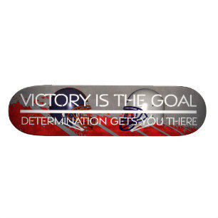 SPITZENfußball-Sieg-Slogan Skateboard