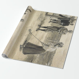 SPITZENgolf-Mädchen Geschenkpapier