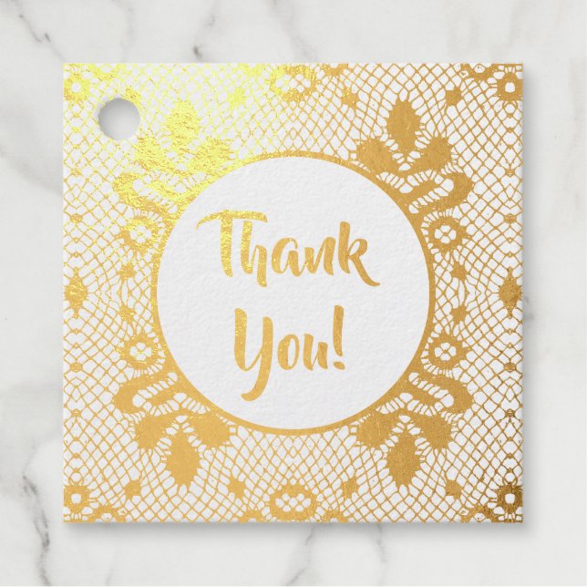 Spitzengrenze Geschenkanhänger (Vorderseite)