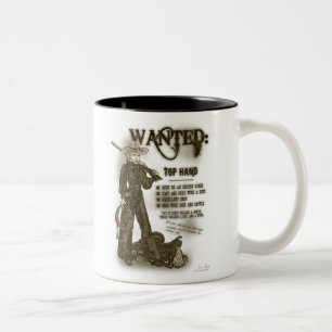 Spitzenhandcowgirl-Tasse Zweifarbige Tasse