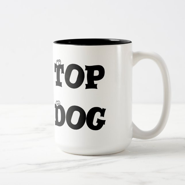Spitzenhundekaffee-Tasse Zweifarbige Tasse (Rechts)