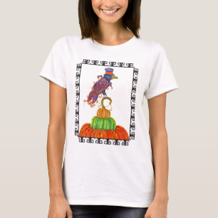 Spitzenhut-Raben-Licht-T-Shirt T-Shirt