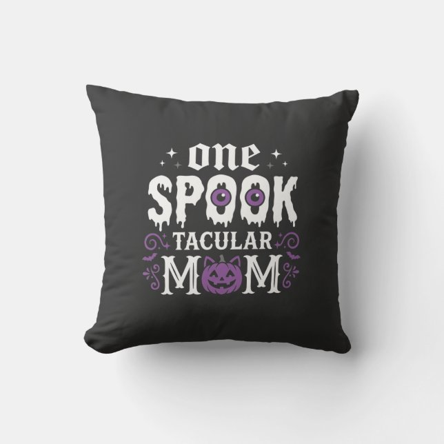 Spitzenmäßiges Halloween-Design für Mütter_1 Kissen (Vorderseite)