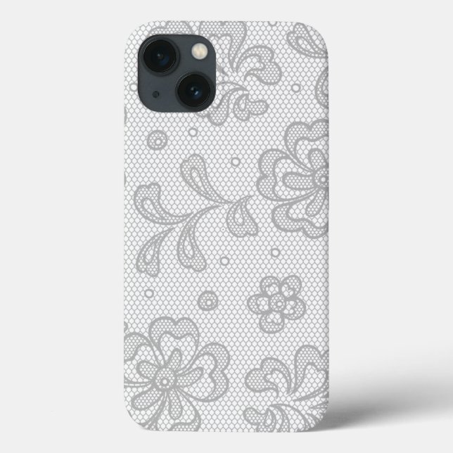 Spitzenmuster, Blume Vintag 1 Case-Mate iPhone Hülle (Rückseite)