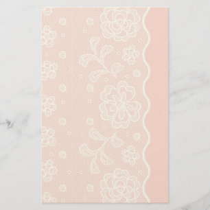 Spitzenmuster, Blume Vintag 4 Briefpapier