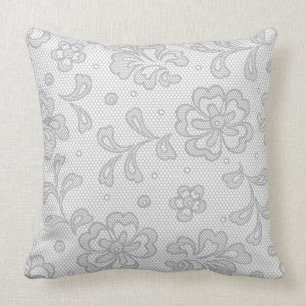 Spitzenmuster, Blumen vintage 1 Kissen