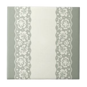 Spitzenmuster, Blumen vintage 5 Fliese