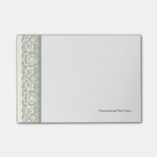 Spitzenmuster, Blumen vintage 5 Post-it Klebezettel