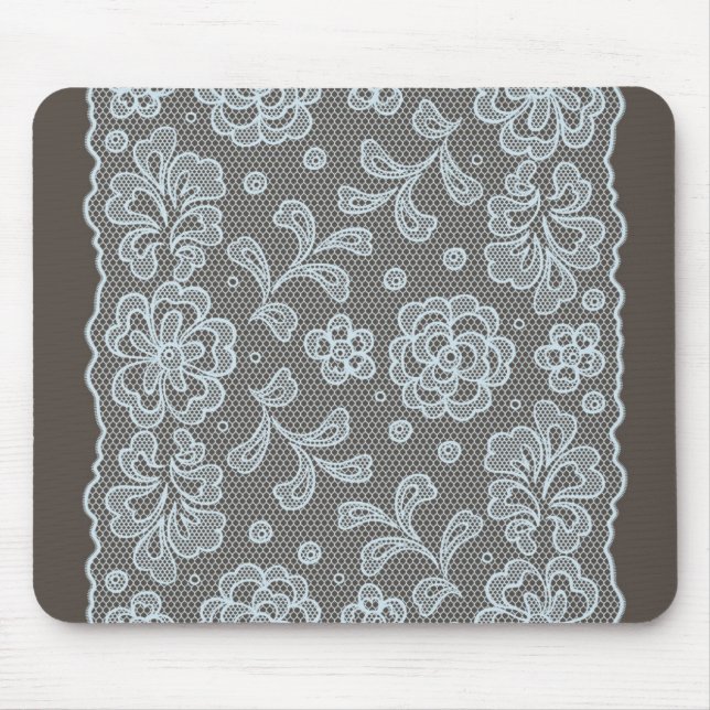 Spitzenmuster, Blumen vintage 6 Mousepad (Vorne)