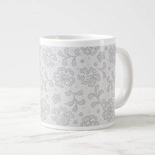 Spitzenmuster, Blüten vintage 1 Jumbo-Tasse