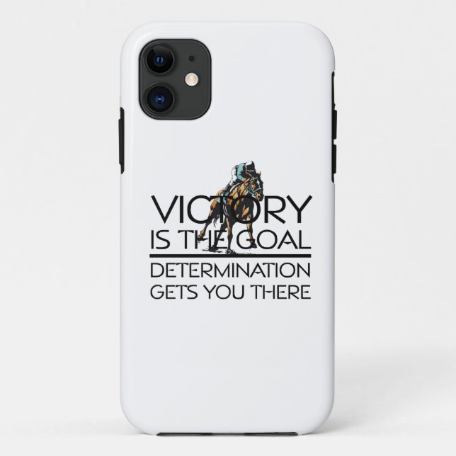 SPITZENPferderennen-Sieg-Slogan Case-Mate iPhone Hülle (Rückseite)