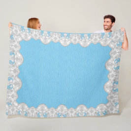 Spitzenrahmen Fleecedecke
