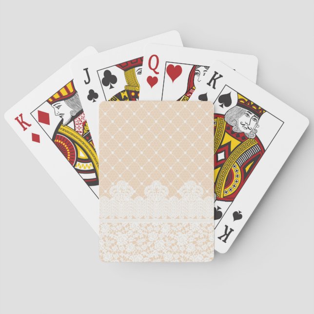 Spitzenrand Spielkarten (Rückseite)