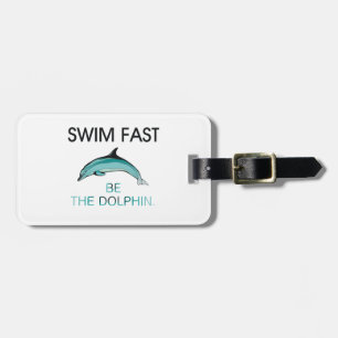 SPITZENSchwimmen-Delphin fasten Gepäckanhänger