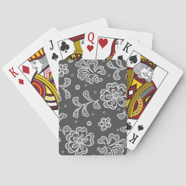Spitzenstoffmuster 1 spielkarten (Rückseite)