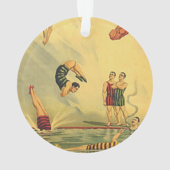 SPITZENtauchalte Schule Ornament (Rückseite)