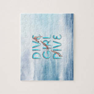 SPITZENtauchen-Mädchen-Tauchen Puzzle