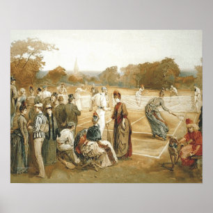 SPITZENtennis-alte Schule Poster