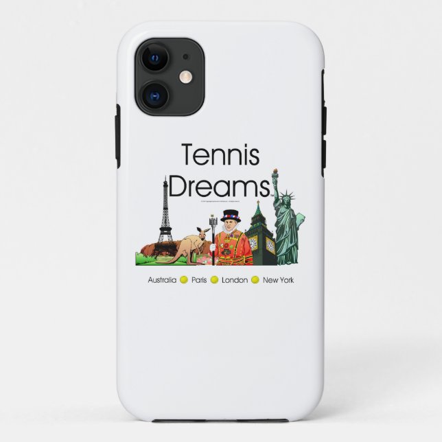 SPITZENtennis-Träume Case-Mate iPhone Hülle (Rückseite)