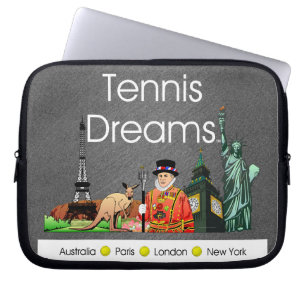 SPITZENtennis-Träume Laptopschutzhülle