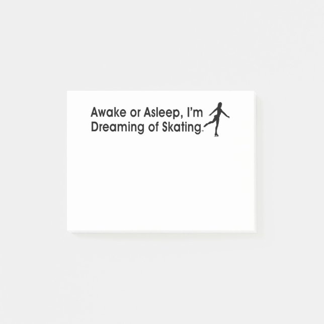 Spitzenträumen des Skaten Post-it Klebezettel (Vorderseite)