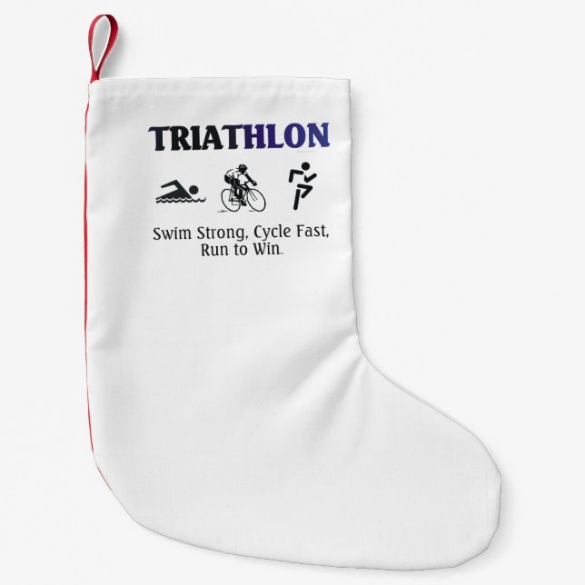 SPITZENTriathlon Kleiner Weihnachtsstrumpf (Vorderseite)
